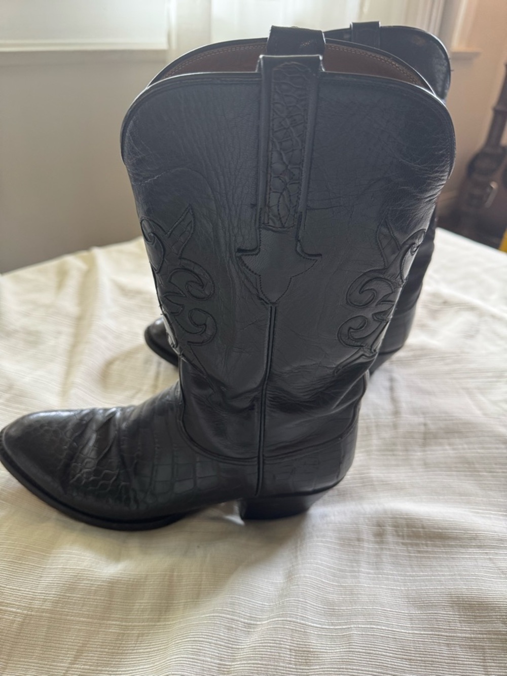 Lucchese Black Boots Size 9 Women’s